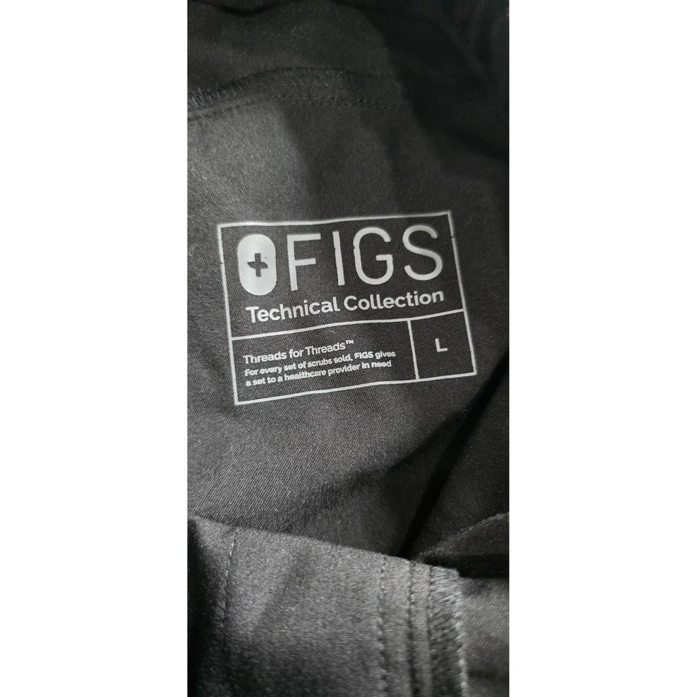 Figs Scrub Pants Mens Large Black Tansen Casual 30.5